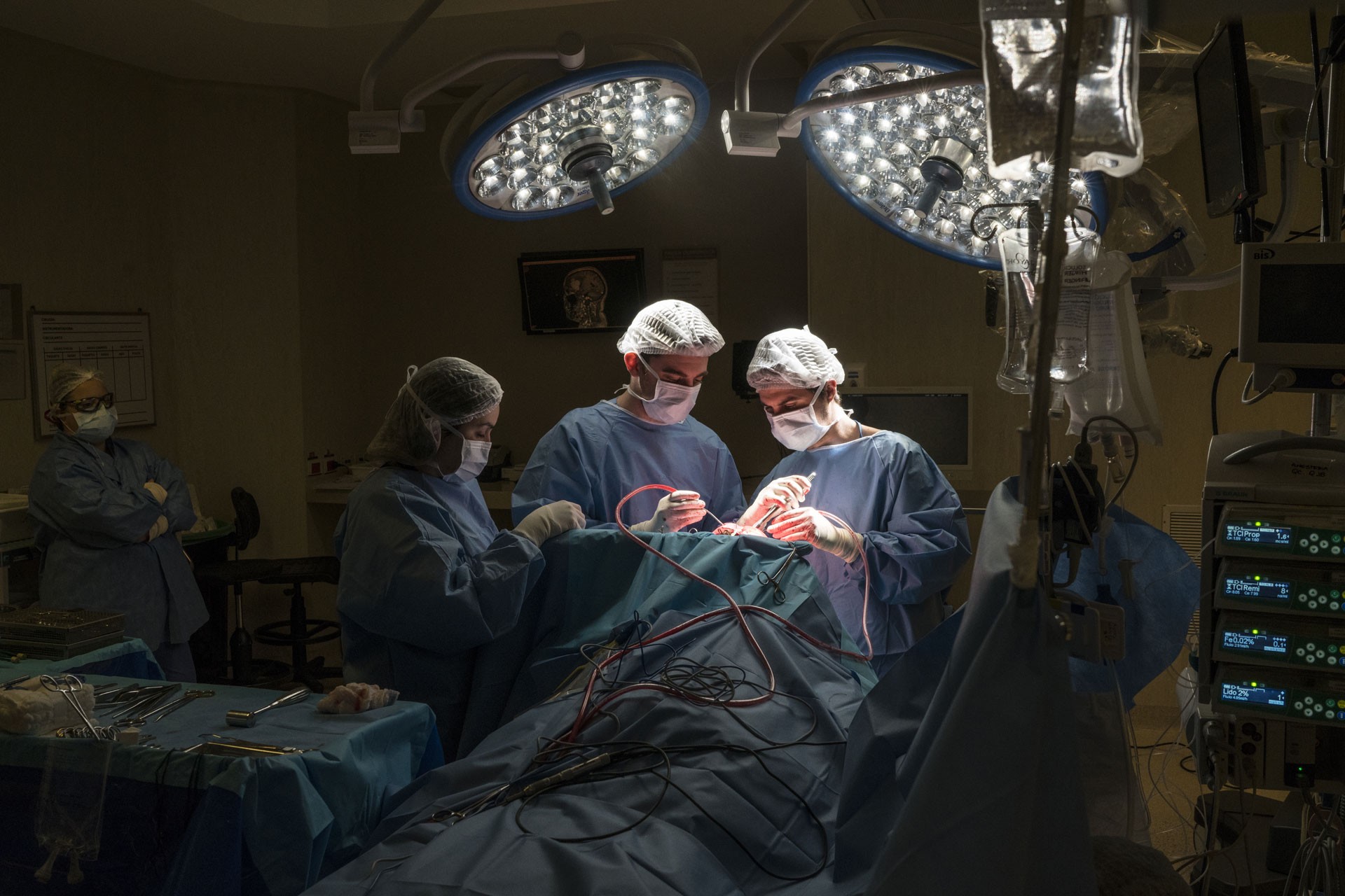 Una delle sale operatorie dell’Ospedale Italiano di Buenos Aires